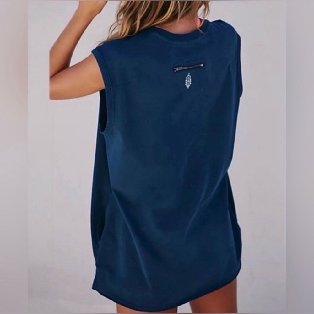 Free People Movement Hot Shot Micro Set in Midnight Navy - Picture 3 of 3